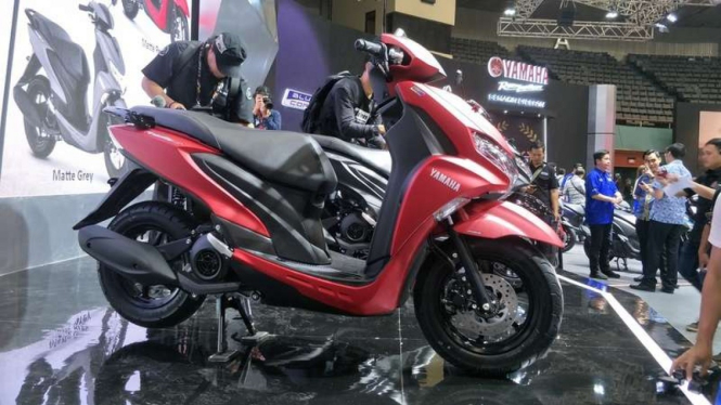 Yamaha luncurkan skutik FreeGo di IMOS 2018.