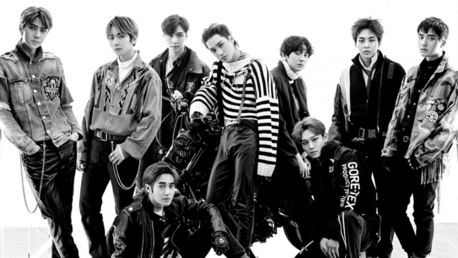 Boyband EXO.