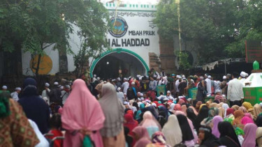 Capres Prabowo Subianto menghadiri Haul Kubro ke-263 Mbak Priok.