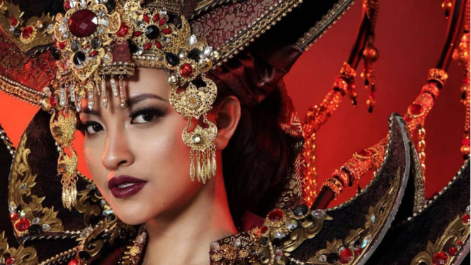 Vania Fitriyani Herlambang, wakil Indonesia di ajang Miss International.