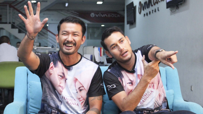 Rio Dewanto dan Arifin Putra promosi film terbaru berjudul Hanum dan Rangga