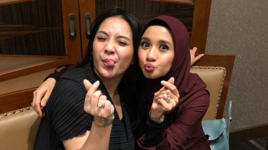 Nagita Slavina dan Laudya Cynthia Bella