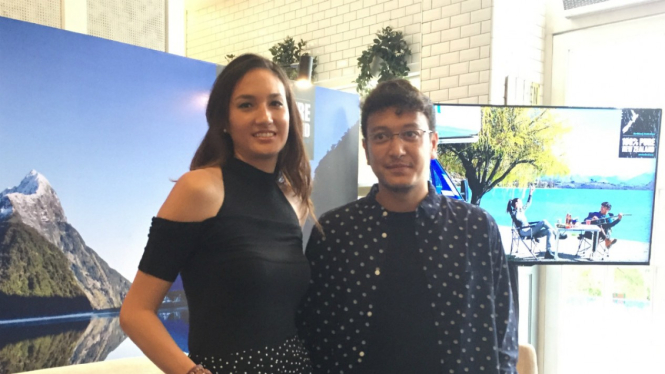 Nadine Chandrawinata dan Dimas Anggara.