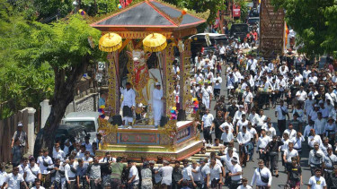 Upacara Ngaben Kerajaan Denpasar