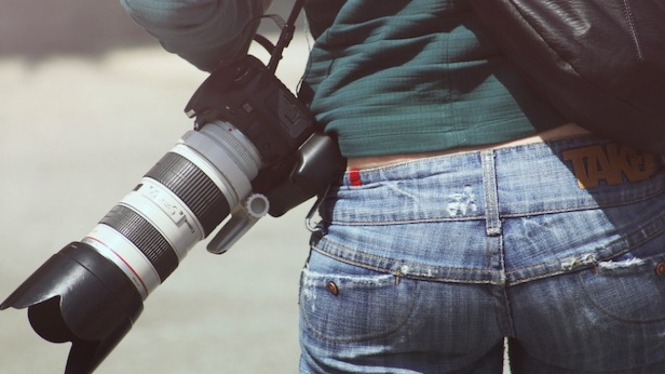 Ilustrasi fotografer. 