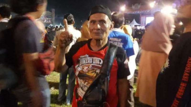 Kakek Bay, biker PCX asal Tangerang ramaikan HBD 2018.