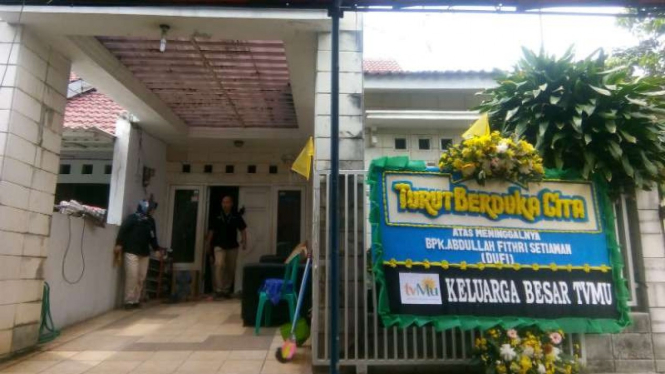 Rumah Abdullah Fithri Setiawan atau Dufi, pria yang tewas di dalam drum di Bogor.