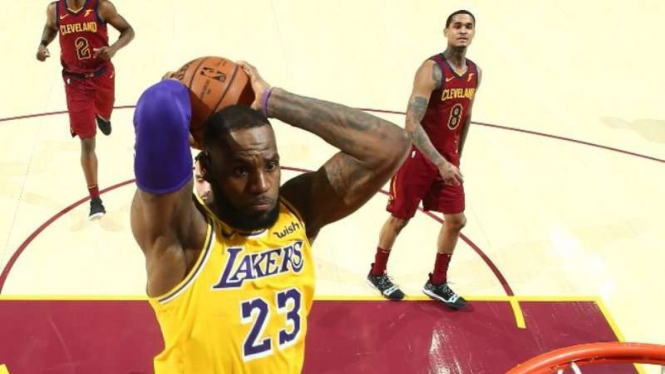 Bintang Los Angeles Lakers, LeBron James.