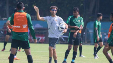 Luis Milla Aspas saat masing menangani Timnas Indonesia
