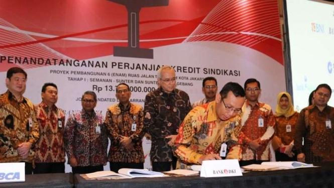 Bank DKI Pimpin Sindikasi BPD Biayai Proyek Pembangunan 6 Ruas Tol Dalam Kota
