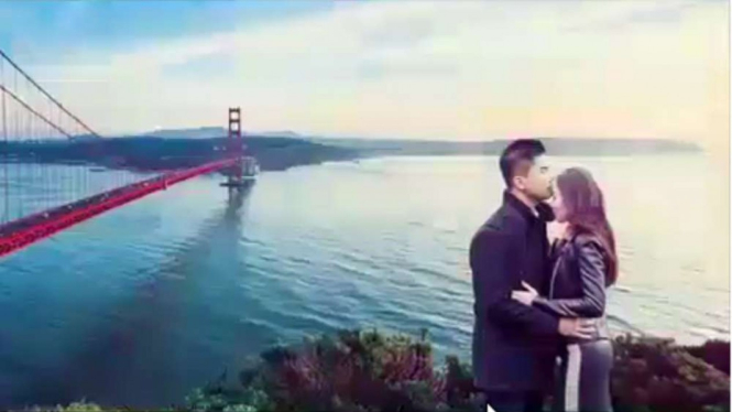Foto prewedding Jusup-Clarissa di Amerika.