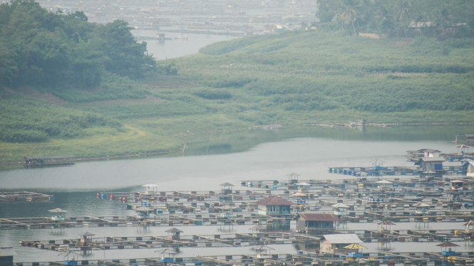Waduk Cirata di Jawa Barat.