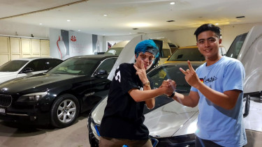 Atta Halilintar memodifikasi mobil barunya