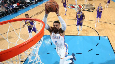 Pebasket Oklahoma City Thunder, Russell Westbrook.