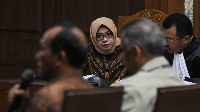 Terdakwa mantan Wakil Ketua Komisi VII DPR Eni Maulani Saragih.
