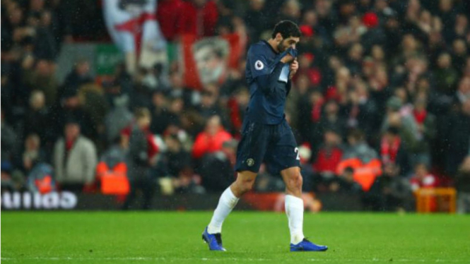 Marouane Fellaini saat masih di MU.