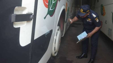 Jelang Natal dan Tahun Baru, Dishub dan Polres Cek Puluhan Bus