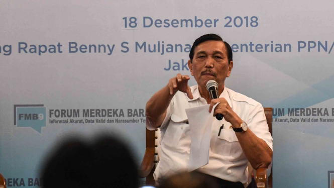 Menteri Koordinator Bidang Kemaritiman dan Investasi, Luhut Binsar Panjaitan