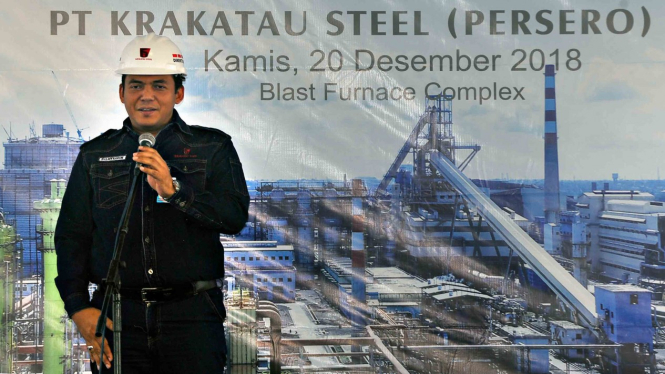 Direktur Utama PT Krakatau Steel (Persero) Tbk (PT KS), Silmy Karim 