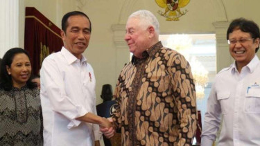 Presiden Joko WIdodo dan CEO Freeport-McMoRan, Richard Adkerson