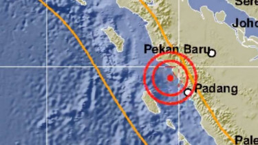 Ilustrasi gempa di Sumbar