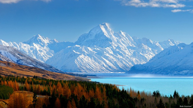 Aoraki Mount Cook National Park Canterbury, Selandia Baru.