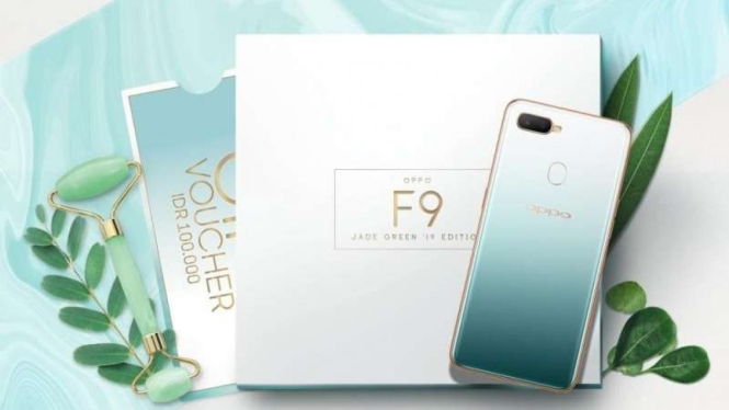 Oppo F9 Jade Green.