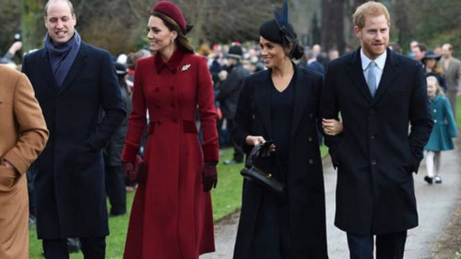 Pangeran William, Kate Middleton, Meghan Markle, Pangeran Harry