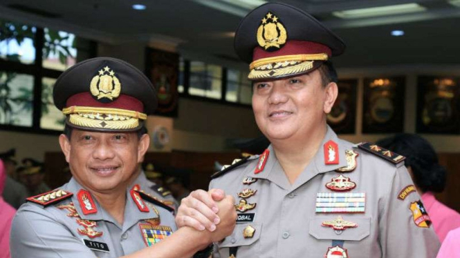 Kapolri Jenderal Tito Karnavian dan Kadiv Humas Polri Irjen Polisi M Iqbal