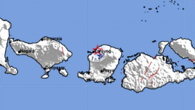 Gempa bumi mengguncang Lombok.