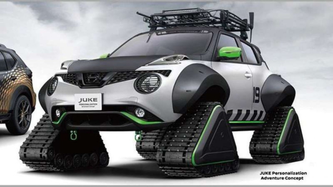 Nissan Juke modifikasi tank di Tokyo Auto Salon 2019.