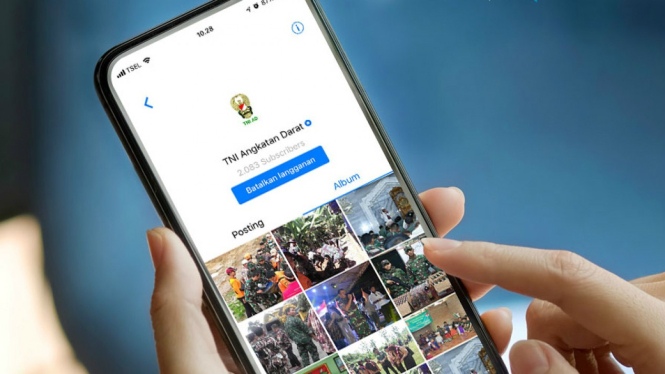 TNI Angkatan Darat membuat akun BBM 