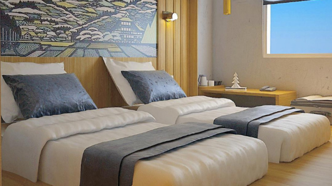 Kuretakeso, hotel bertema Jepang di Kemang, Jakarta Selatan.