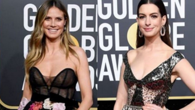 Heidi Klum dan Anne Hathaway