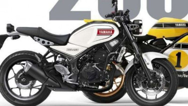 Rendering Yamaha XSR250.
