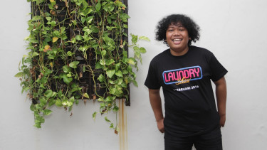 Kunjungan Pemeran Film Laundry Show, Marshel Widianto,Tissa Biani,Mamat Alkatiri