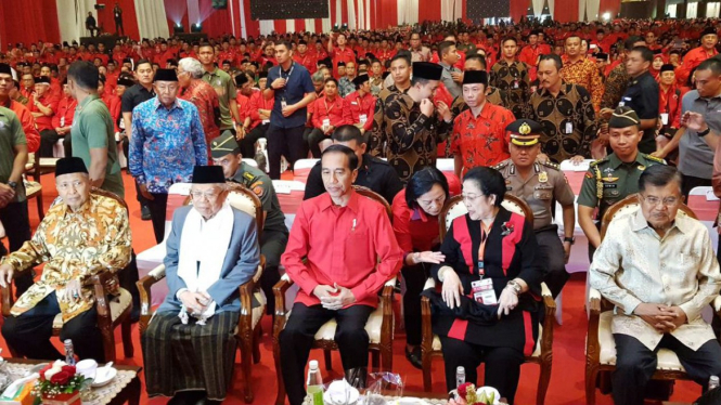 HUT ke-46 dan rakornas PDIP di Ji Expo