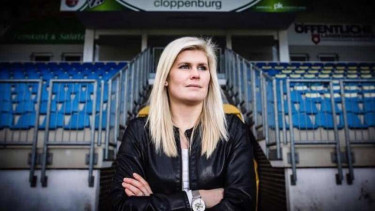 Pelatih BV Cloppenburg, Imke Wuebbenhorst.