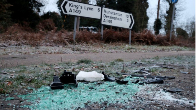 Lokasi kecelakaan Pangeran Philip.-Reuters