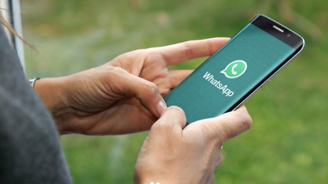 Ilustrasi pengguna WhatsApp.