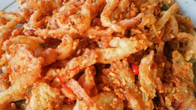 Jamur tiram goreng.