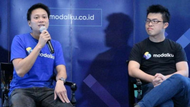 CEO Reynold Wijaya dan COO Modalku, Iwan Kurniawan.