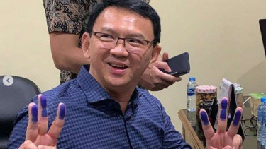 Basuki Tjahaja Purnama sebelum keluar dari Mako Brimob, Kelapa Dua, Depok.