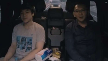 Basuki Tjahaja Purnama alias Ahok bersama putranya Nicholas Sean.