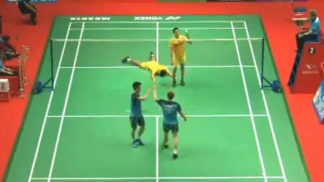 Kevin/Marcus vs Fajar/Rian