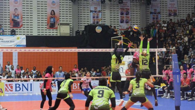 Pertandingan Jakarta Pertamina Enegri vs Popsivo Polwan di Proliga 2019