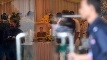 Suasana Rumah Duka atas meninggalnya Pendiri Sinar Mas Group Eka Tjipta Widjaja.