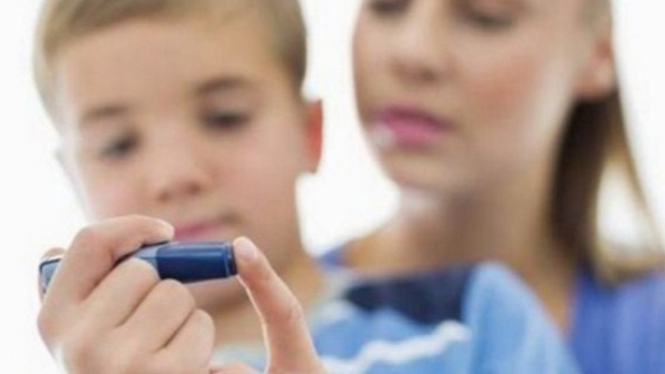 Ilustrasi diabetes pada anak.