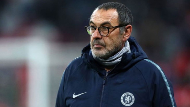 Manajer Chelsea, Maurizio Sarri (Foto: skysports)