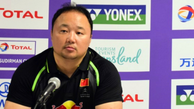 Legenda ganda campuran yang kini menjadi Presiden Bulutangkis China, Zhang Jun.